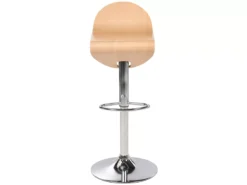Lot De 2 Tabourets De Bar Bois Clair LIVERPOOL -Meilleur Meubles Magasin tabouret haut 23896209