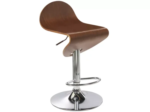 Lot De 2 Tabourets De Bar Bois Foncé LIVERPOOL -Meilleur Meubles Magasin tabouret haut 23896225
