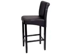 Tabouret De Bar MCW-C33 (lot De 2),noir Mat, Pieds Foncés -Meilleur Meubles Magasin tabouret haut 24536005