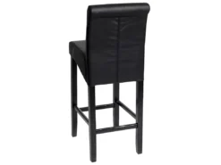 Tabouret De Bar MCW-C33 (lot De 2),noir Mat, Pieds Foncés -Meilleur Meubles Magasin tabouret haut 24536009