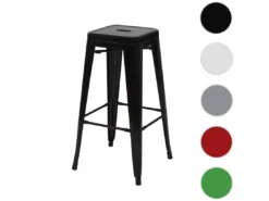 Tabouret De Bar MCW-A73 Métal Empilable,noir -Meilleur Meubles Magasin tabouret haut 24536351