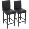 Tabouret De Bar Cesena (lot De 2),noir, Pieds Foncés -Meilleur Meubles Magasin tabouret haut 24536421