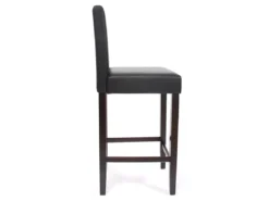 Tabouret De Bar Cesena (lot De 2),noir, Pieds Foncés -Meilleur Meubles Magasin tabouret haut 24536425