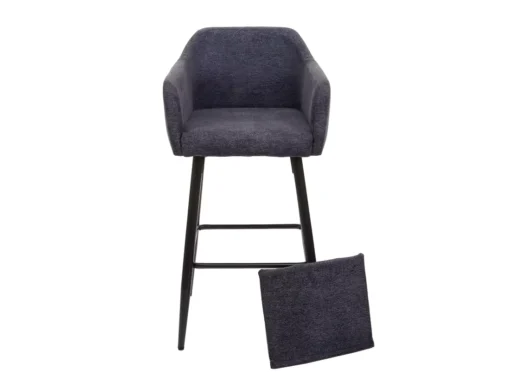 Tabouret De Bar MCW-H93,tissu/textile Gris Foncé -Meilleur Meubles Magasin tabouret haut 24536467
