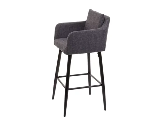 Tabouret De Bar MCW-H93,tissu/textile Gris Foncé -Meilleur Meubles Magasin tabouret haut 24536469