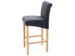 Tabouret De Bar MCW-C33 (lot De 2),gris Foncé, Pieds Clairs, Tissu/textile -Meilleur Meubles Magasin tabouret haut 24547151