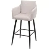 Tabouret De Bar MCW-H93,tissu/textile Crème-beige -Meilleur Meubles Magasin tabouret haut 24547251