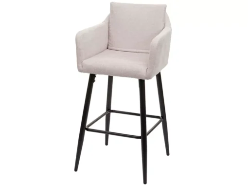 Tabouret De Bar MCW-H93,tissu/textile Crème-beige -Meilleur Meubles Magasin tabouret haut 24547251