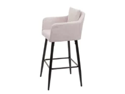 Tabouret De Bar MCW-H93,tissu/textile Crème-beige -Meilleur Meubles Magasin tabouret haut 24547255