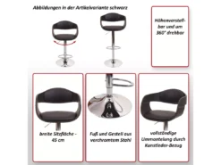 Tabouret De Bar MCW-A47b,gris-mat -Meilleur Meubles Magasin tabouret haut 24547353