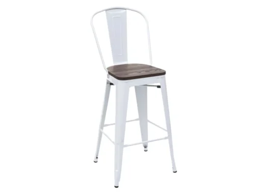 Tabouret De Bar MCW-A73, Assise En Bois Incluse,blanc -Meilleur Meubles Magasin tabouret haut 24547385