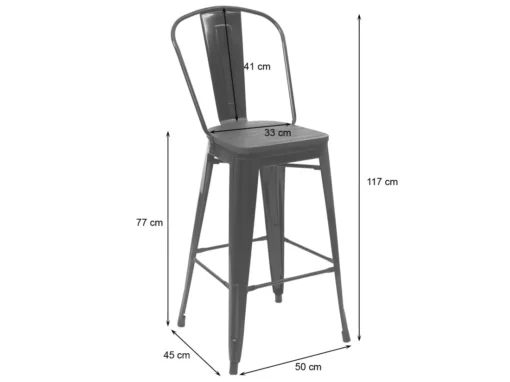 Tabouret De Bar MCW-A73, Assise En Bois Incluse,blanc -Meilleur Meubles Magasin tabouret haut 24547387