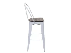 Tabouret De Bar MCW-A73, Assise En Bois Incluse,blanc -Meilleur Meubles Magasin tabouret haut 24547391