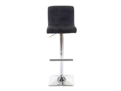 Tabouret De Bar Cadiz (lot De 2),tissu Gris Foncé, Pied En Acier Chromé -Meilleur Meubles Magasin tabouret haut 24547421