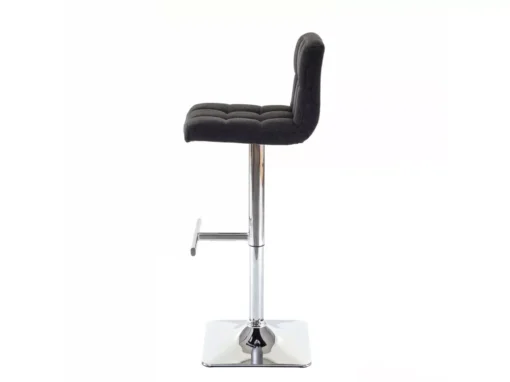 Tabouret De Bar Cadiz (lot De 2),tissu Gris Foncé, Pied En Acier Chromé -Meilleur Meubles Magasin tabouret haut 24547423