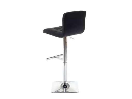 Tabouret De Bar Cadiz (lot De 2),tissu Gris Foncé, Pied En Acier Chromé -Meilleur Meubles Magasin tabouret haut 24547425