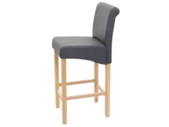Tabouret De Bar MCW-C33 (lot De 2),gris Mat, Pieds Clair, Similicuir -Meilleur Meubles Magasin tabouret haut 24547553