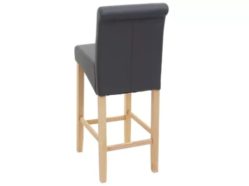 Tabouret De Bar MCW-C33 (lot De 2),gris Mat, Pieds Clair, Similicuir -Meilleur Meubles Magasin tabouret haut 24547557