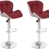 Tabouret De Bar MCW-A92 (lot De 2),bordeaux -Meilleur Meubles Magasin tabouret haut 24547725