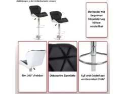 Tabouret De Bar MCW-A92 (lot De 2),bordeaux -Meilleur Meubles Magasin tabouret haut 24547741