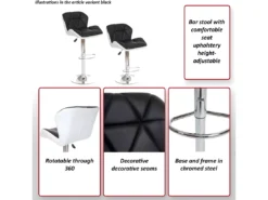Tabouret De Bar MCW-A92 (lot De 2),bordeaux -Meilleur Meubles Magasin tabouret haut 24547743