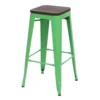 Tabouret De Bar MCW-A73 Métal Empilable,vert -Meilleur Meubles Magasin tabouret haut 24547845