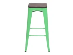 Tabouret De Bar MCW-A73 Métal Empilable,vert -Meilleur Meubles Magasin tabouret haut 24547851