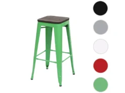 Tabouret De Bar MCW-A73 Métal Empilable,vert -Meilleur Meubles Magasin tabouret haut 24547855