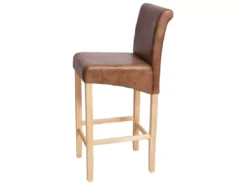 Tabouret De Bar MCW-C33,imitation Daim, Pieds Clairs, Tissu/textile -Meilleur Meubles Magasin tabouret haut 24548031