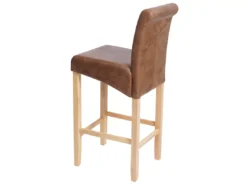 Tabouret De Bar MCW-C33,imitation Daim, Pieds Clairs, Tissu/textile -Meilleur Meubles Magasin tabouret haut 24548033