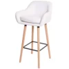Tabouret De Bar Vaasa T381,simili Cuir, Blanc -Meilleur Meubles Magasin tabouret haut 24548059