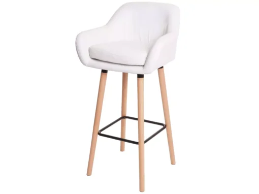Tabouret De Bar Vaasa T381,simili Cuir, Blanc -Meilleur Meubles Magasin tabouret haut 24548059