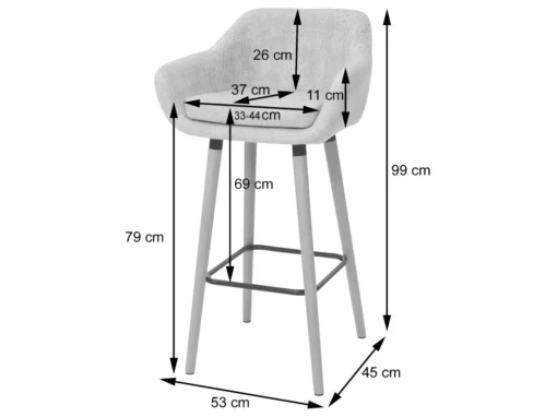 Tabouret De Bar Vaasa T381,simili Cuir, Blanc -Meilleur Meubles Magasin tabouret haut 24548061
