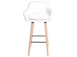 Tabouret De Bar Vaasa T381,simili Cuir, Blanc -Meilleur Meubles Magasin tabouret haut 24548063