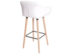 Tabouret De Bar Vaasa T381,simili Cuir, Blanc -Meilleur Meubles Magasin tabouret haut 24548067