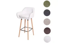 Tabouret De Bar Vaasa T381,simili Cuir, Blanc -Meilleur Meubles Magasin tabouret haut 24548075