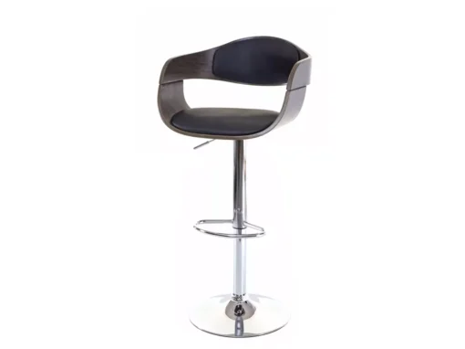 Tabouret De Bar MCW-A47,gris, Similicuir Noir -Meilleur Meubles Magasin tabouret haut 24548077