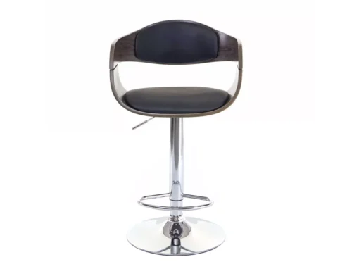 Tabouret De Bar MCW-A47,gris, Similicuir Noir -Meilleur Meubles Magasin tabouret haut 24548079
