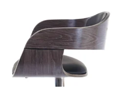 Tabouret De Bar MCW-A47,gris, Similicuir Noir -Meilleur Meubles Magasin tabouret haut 24548085