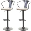 Tabouret De Bar MCW-H10b (lot De 2),vintage Noir-crème -Meilleur Meubles Magasin tabouret haut 24548267