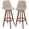 Tabouret De Bar MCW-C43 (lot De 2),crème, Pieds Foncés -Meilleur Meubles Magasin tabouret haut 24548617