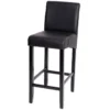Tabouret De Bar MCW-C33,noir Mat, Pieds Foncés, Similicuir -Meilleur Meubles Magasin tabouret haut 24548787