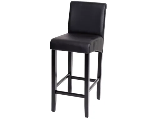 Tabouret De Bar MCW-C33,noir Mat, Pieds Foncés, Similicuir -Meilleur Meubles Magasin tabouret haut 24548787