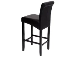 Tabouret De Bar MCW-C33,noir Mat, Pieds Foncés, Similicuir -Meilleur Meubles Magasin tabouret haut 24548793