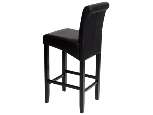 Tabouret De Bar MCW-C33,noir Mat, Pieds Foncés, Similicuir -Meilleur Meubles Magasin tabouret haut 24548793