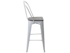Tabouret De Bar MCW-A73, Assise En Bois Incluse,gris -Meilleur Meubles Magasin tabouret haut 24548975