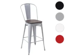 Tabouret De Bar MCW-A73, Assise En Bois Incluse,gris -Meilleur Meubles Magasin tabouret haut 24548983