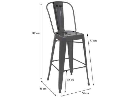 Tabouret De Bar MCW-A73 Métal (lot De 2),blanc -Meilleur Meubles Magasin tabouret haut 24549371