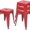 4x Tabouret MCW-A73,rouge -Meilleur Meubles Magasin tabouret haut 24549531