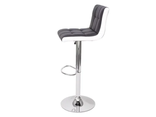 Tabouret De Bar MCW-G87 (lot De 2),similicuir Noir-blanc, Pied Chromé -Meilleur Meubles Magasin tabouret haut 24549643